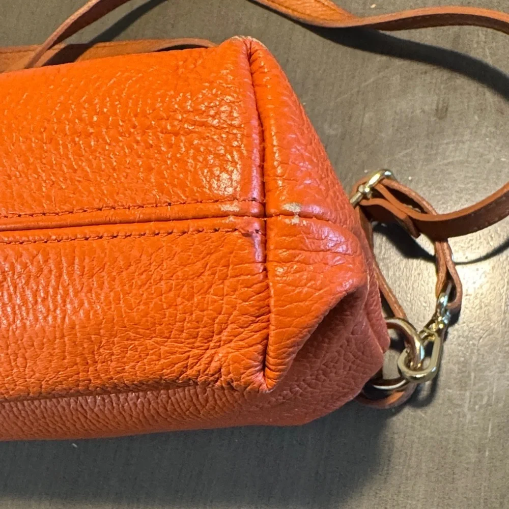 Valentina Vibrant Orange Crossbody Bag